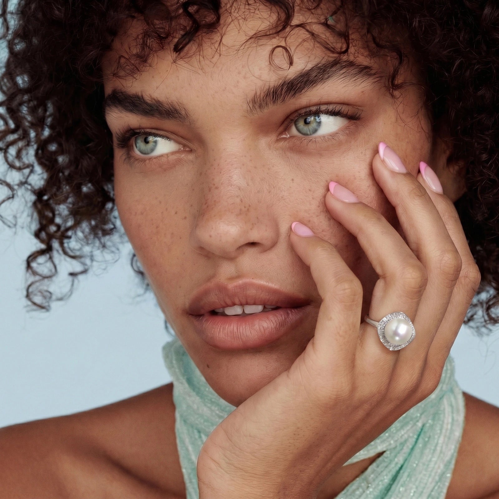 Pearl Halo Dreams Ring