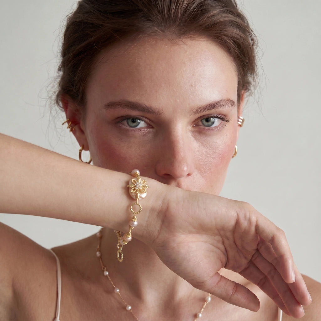 Baroque Pearl Bloom Bracelet